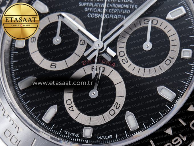 Daytona 116500 LN 904L SS Case ZF 1:1 Best Edition Black Dial On 904L SS Bracelet SH4130 - Görsel 9