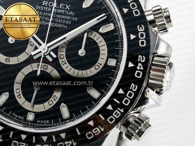 Daytona 116500 VSF 1:1 Best Edition 904L Steel Black Dial on SS Braclet DD4130 - Görsel 11