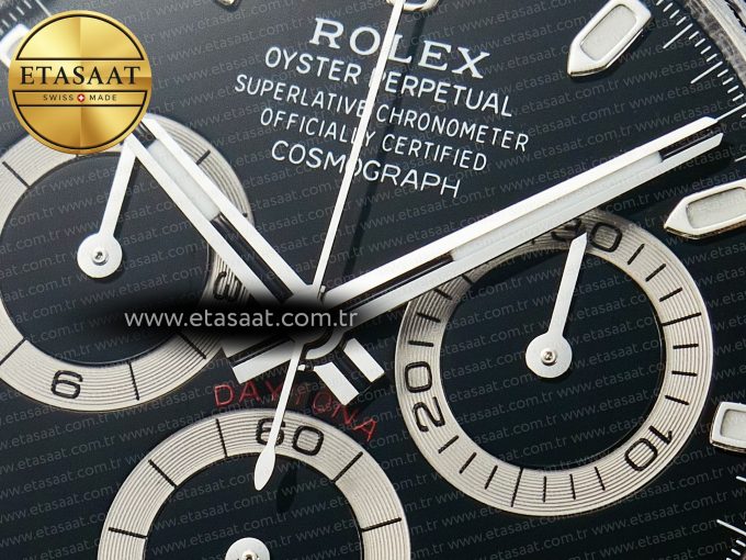 Daytona 116500 VSF 1:1 Best Edition 904L Steel Black Dial on SS Braclet DD4130 - Görsel 13