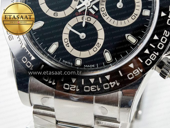 Daytona 116500 VSF 1:1 Best Edition 904L Steel Black Dial on SS Braclet DD4130 - Görsel 14