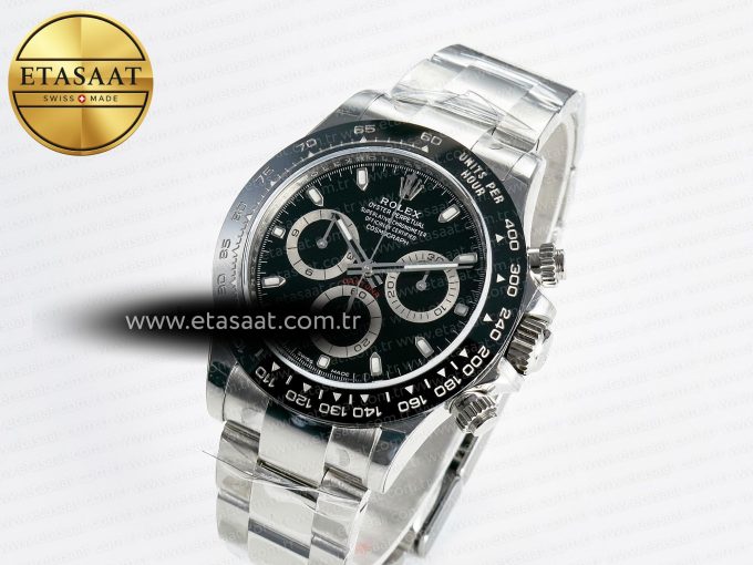 Daytona 116500 VSF 1:1 Best Edition 904L Steel Black Dial on SS Braclet DD4130 - Görsel 2