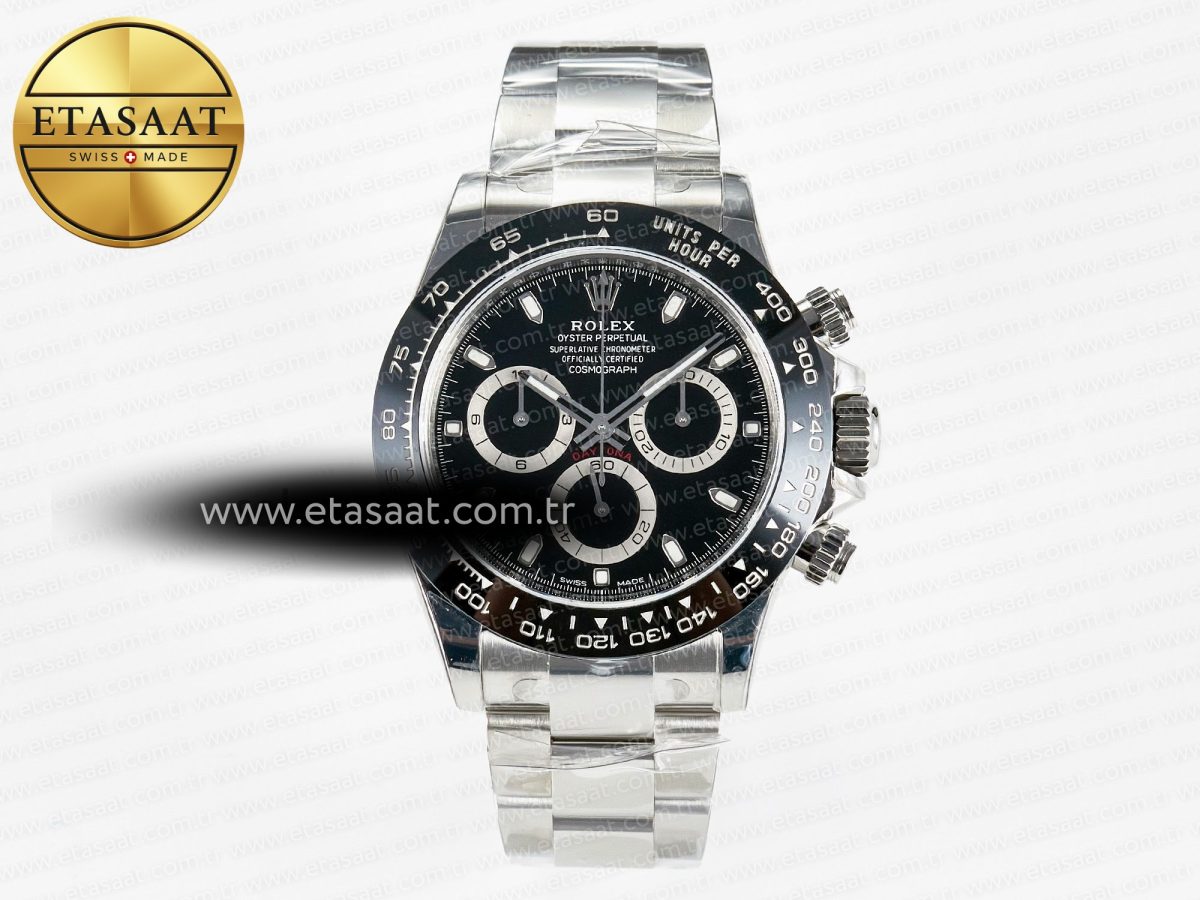 Daytona 116500 VSF 1:1 Best Edition 904L Steel Black Dial on SS Braclet DD4130 - Görsel 3