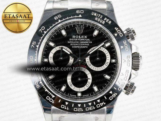 Daytona 116500 VSF 1:1 Best Edition 904L Steel Black Dial on SS Braclet DD4130 - Görsel 4