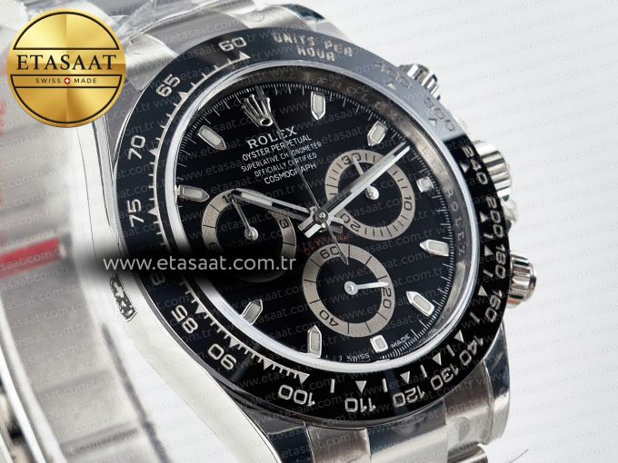 Daytona 116500 VSF 1:1 Best Edition 904L Steel Black Dial on SS Braclet DD4130 - Görsel 5