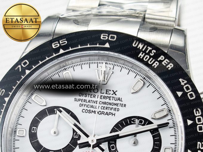 Daytona 116500 VSF 1:1 Best Edition 904L Steel White Dial on SS Braclet DD4130 - Görsel 10