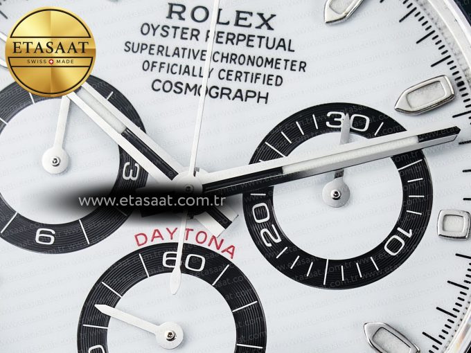Daytona 116500 VSF 1:1 Best Edition 904L Steel White Dial on SS Braclet DD4130 - Görsel 13