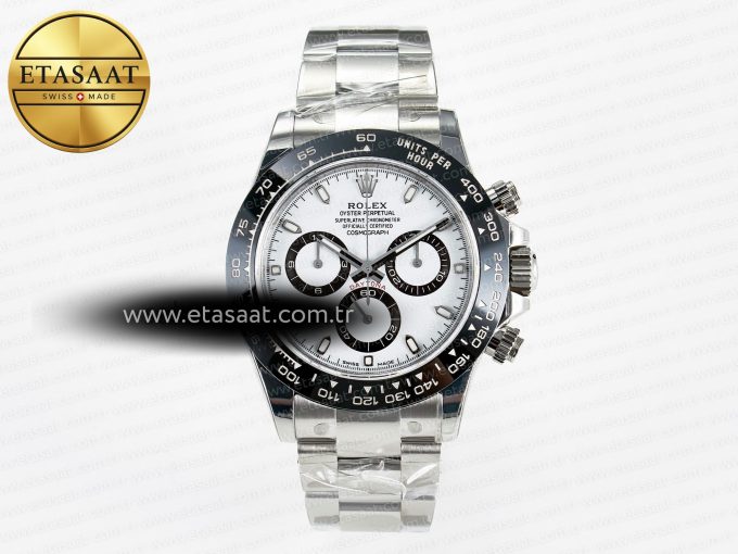 Daytona 116500 VSF 1:1 Best Edition 904L Steel White Dial on SS Braclet DD4130 - Görsel 3