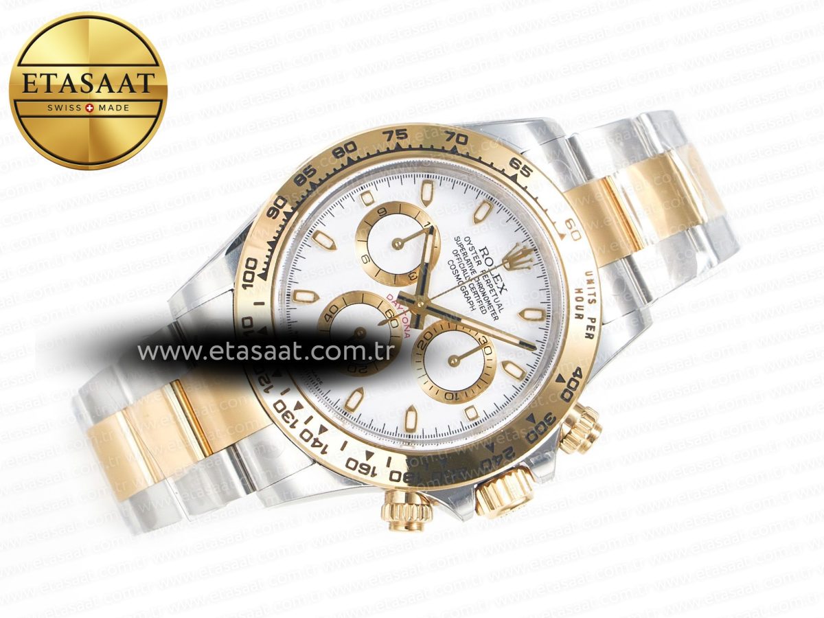 Daytona 116503 Clean 1:1 Best Edition 904L SS Case and Bracelet White Dial SA4130 - Görsel 8