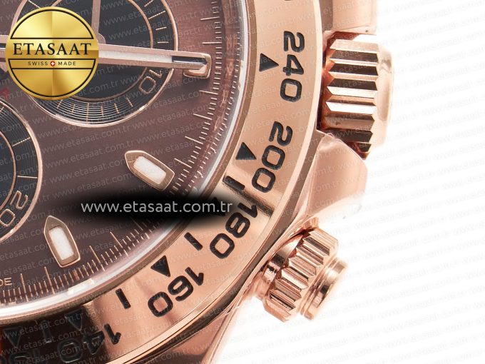 Daytona 116505 RG Clean 1:1 Best Edition Brown Stick Dial on RG Bracelet A4130 - Görsel 13
