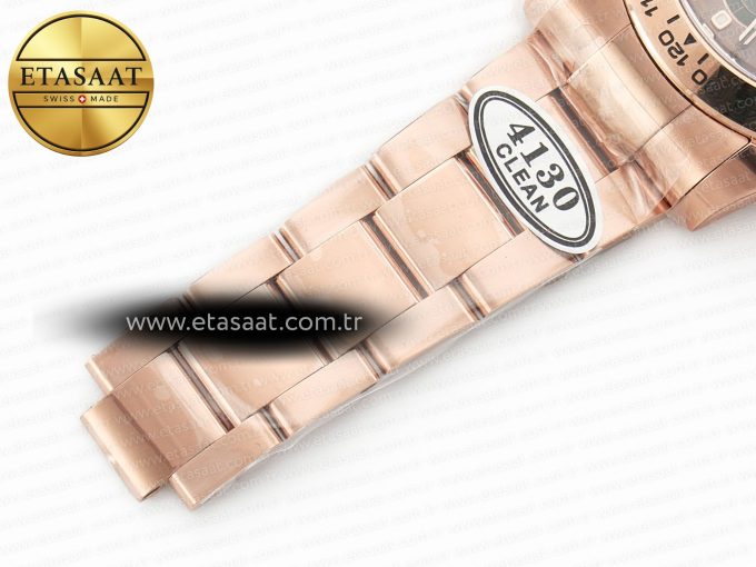 Daytona 116505 RG Clean 1:1 Best Edition Brown Stick Dial on RG Bracelet A4130 - Görsel 25
