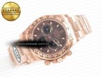 Daytona 116505 RG Clean 1:1 Best Edition Brown Stick Dial on RG Bracelet A4130 - Görsel 8