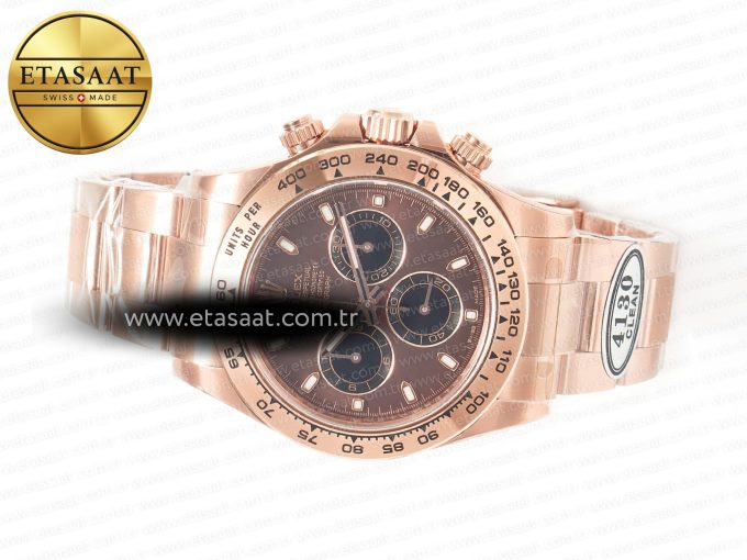 Daytona 116505 RG Clean 1:1 Best Edition Brown Stick Dial on RG Bracelet A4130 - Görsel 9