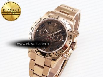Daytona 116505 RG OMF Best Edition Chocolate Dial on RG Bracelet A7750 (Slim Movement)