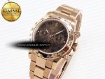 Daytona 116505 RG OMF Best Edition Chocolate Dial on RG Bracelet A7750 (Slim Movement) - Görsel 2