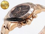 Daytona 116505 RG OMF Best Edition Chocolate Dial on RG Bracelet A7750 (Slim Movement) - Görsel 8