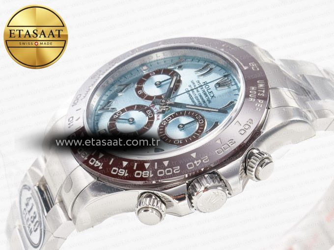 Daytona 116506 Clean 1:1 Best Edition Ice Blue Dial Arabic Markers on SS Bracelet SA4130 V2 - Görsel 6