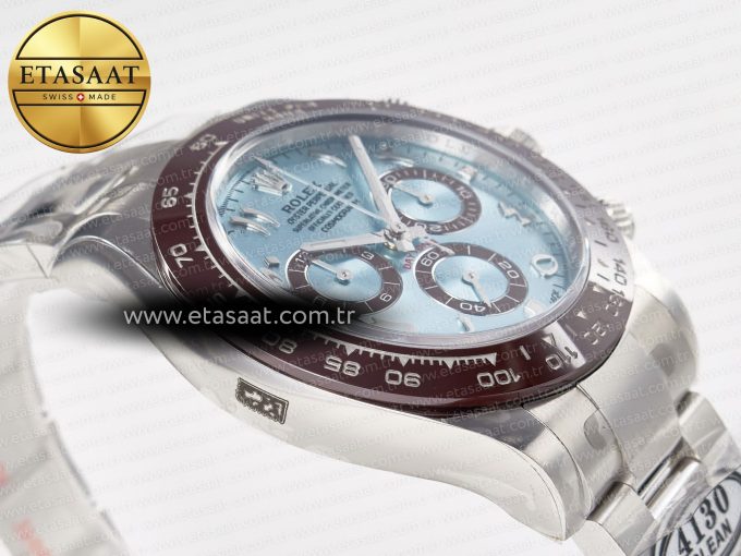 Daytona 116506 Clean 1:1 Best Edition Ice Blue Dial Arabic Markers on SS Bracelet SA4130 V2 - Görsel 7