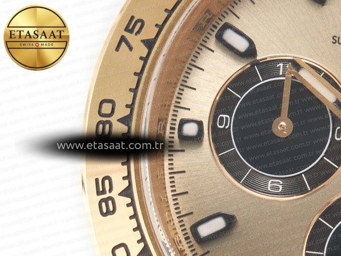 Daytona 116508 Clean Best Edition 904L Steel YG/Black Dial on YG Bracelet SA4130 - Görsel 10
