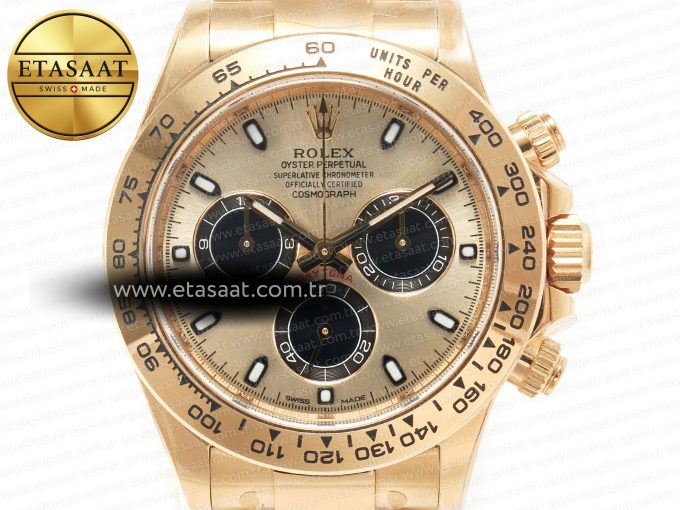 Daytona 116508 Clean Best Edition 904L Steel YG/Black Dial on YG Bracelet SA4130 - Görsel 4