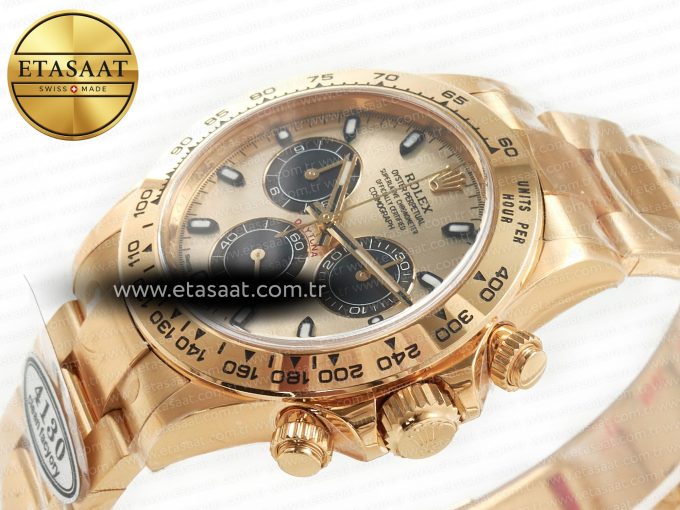 Daytona 116508 Clean Best Edition 904L Steel YG/Black Dial on YG Bracelet SA4130 - Görsel 6