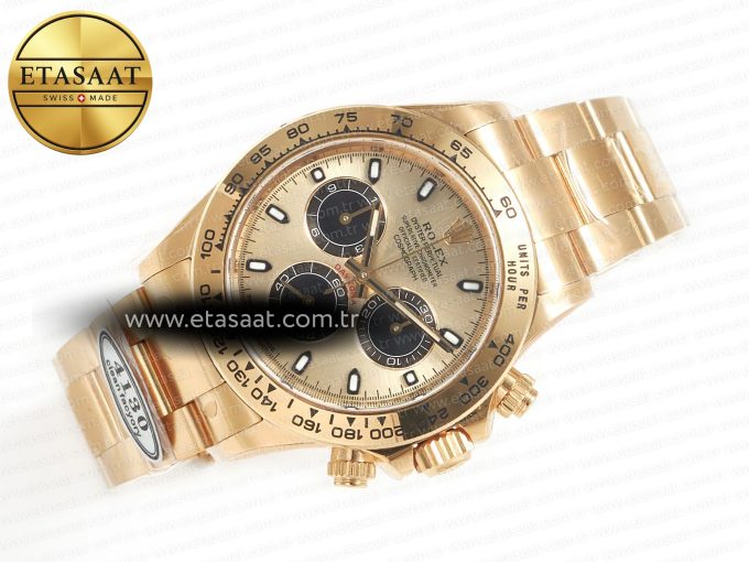 Daytona 116508 Clean Best Edition 904L Steel YG/Black Dial on YG Bracelet SA4130 - Görsel 8