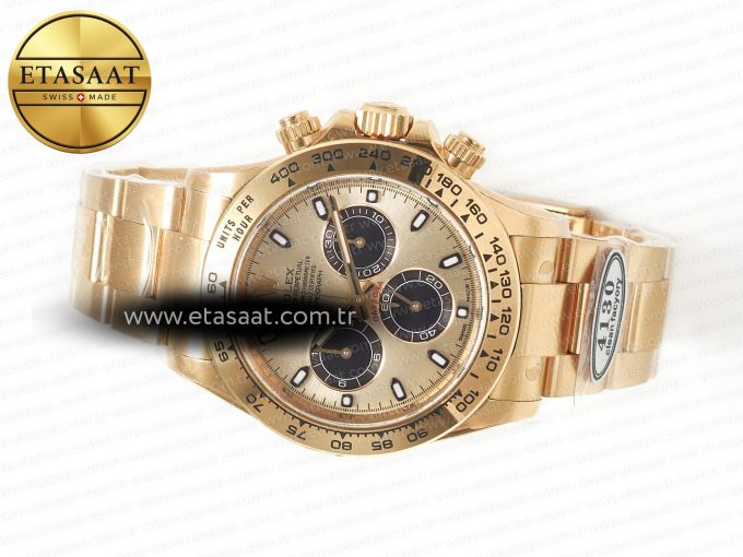 Daytona 116508 Clean Best Edition 904L Steel YG/Black Dial on YG Bracelet SA4130 - Görsel 9