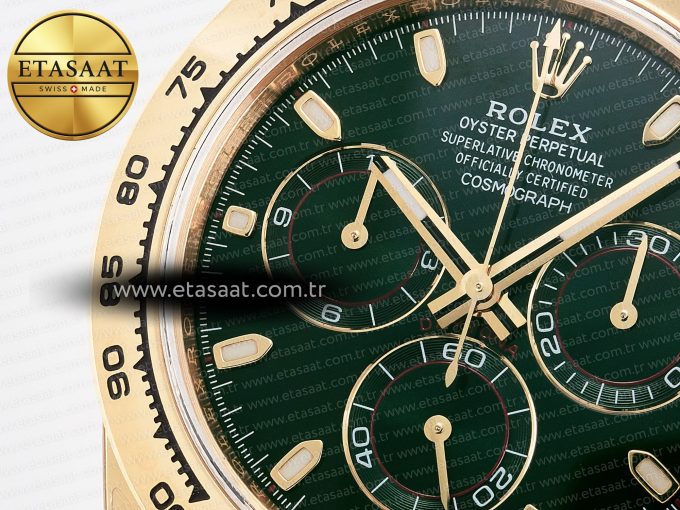 Daytona 116508 VSF 1:1 Best Edition Green Dial Steel 904L on YG Bracelet DD4130 - Görsel 10