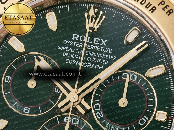 Daytona 116508 VSF 1:1 Best Edition Green Dial Steel 904L on YG Bracelet DD4130 - Görsel 11
