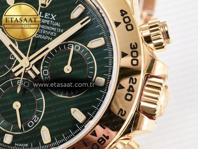 Daytona 116508 VSF 1:1 Best Edition Green Dial Steel 904L on YG Bracelet DD4130 - Görsel 12