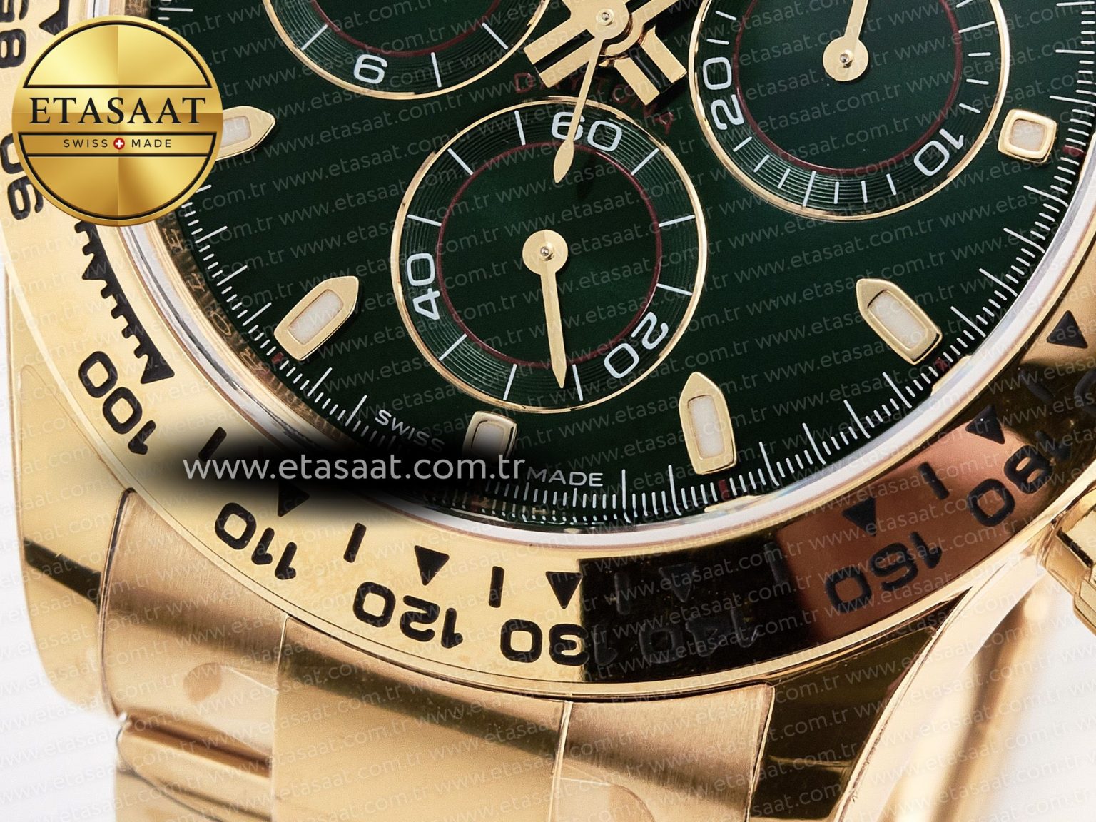Daytona 116508 VSF 1:1 Best Edition Green Dial Steel 904L on YG Bracelet DD4130 - Görsel 13