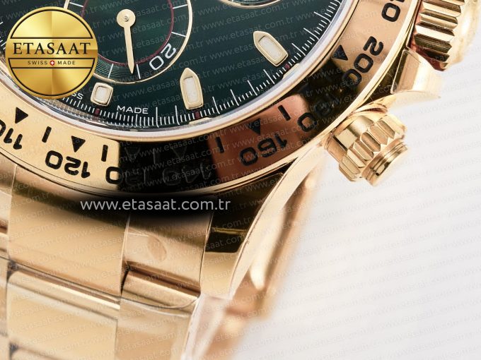 Daytona 116508 VSF 1:1 Best Edition Green Dial Steel 904L on YG Bracelet DD4130 - Görsel 14