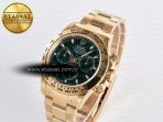 Daytona 116508 VSF 1:1 Best Edition Green Dial Steel 904L on YG Bracelet DD4130 - Görsel 2