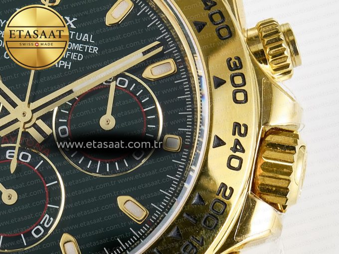 Daytona 116508 ZF 1:1 Best Edition Green Dial on YG Bracelet SH4130 (Gain Weight) - Görsel 11