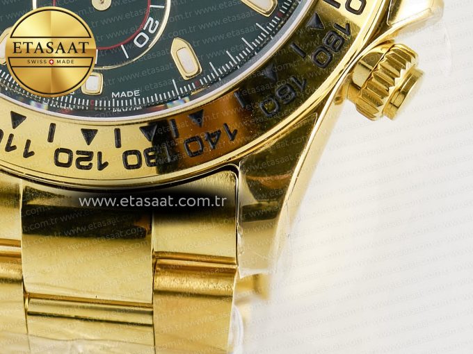 Daytona 116508 ZF 1:1 Best Edition Green Dial on YG Bracelet SH4130 (Gain Weight) - Görsel 14