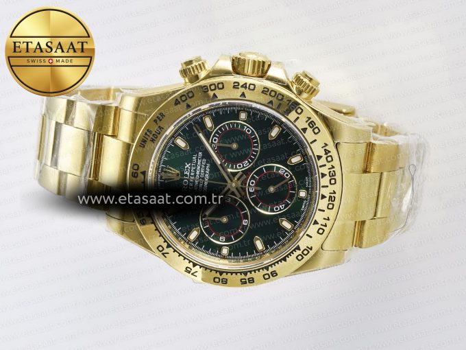 Daytona 116508 ZF 1:1 Best Edition Green Dial on YG Bracelet SH4130 (Gain Weight) - Görsel 9