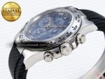 Daytona 116509 Clean 1:1 Best Edition 904L SS Case Blue Chalcedony Dial on Oysterflex Rubber Strap A4130 - Görsel 8