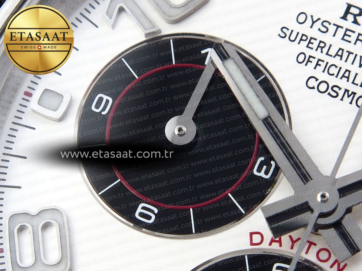 Rolex Daytona 116509  WHITE DIAL ARABIC MARKERS ON SS SA4130 - Görsel 27