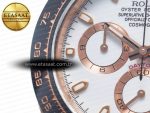 Daytona 116515 Clean 1:1 Best Edition 904L Steel RG White Dial on Oysterflex Strap SA4130 - Görsel 10