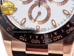 Daytona 116515 Clean 1:1 Best Edition 904L Steel RG White Dial on Oysterflex Strap SA4130 - Görsel 13