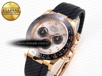 Daytona 116515 CLEAN 1:1 BEST EDITION SILVER DIAL RG MARKERS ON OYSTERFLEX STRAP SA4130 V2