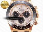 Rolex Daytona 116515 SILVER DIAL RG MARKERS ON OYSTERFLEX SA4130 - Görsel 20