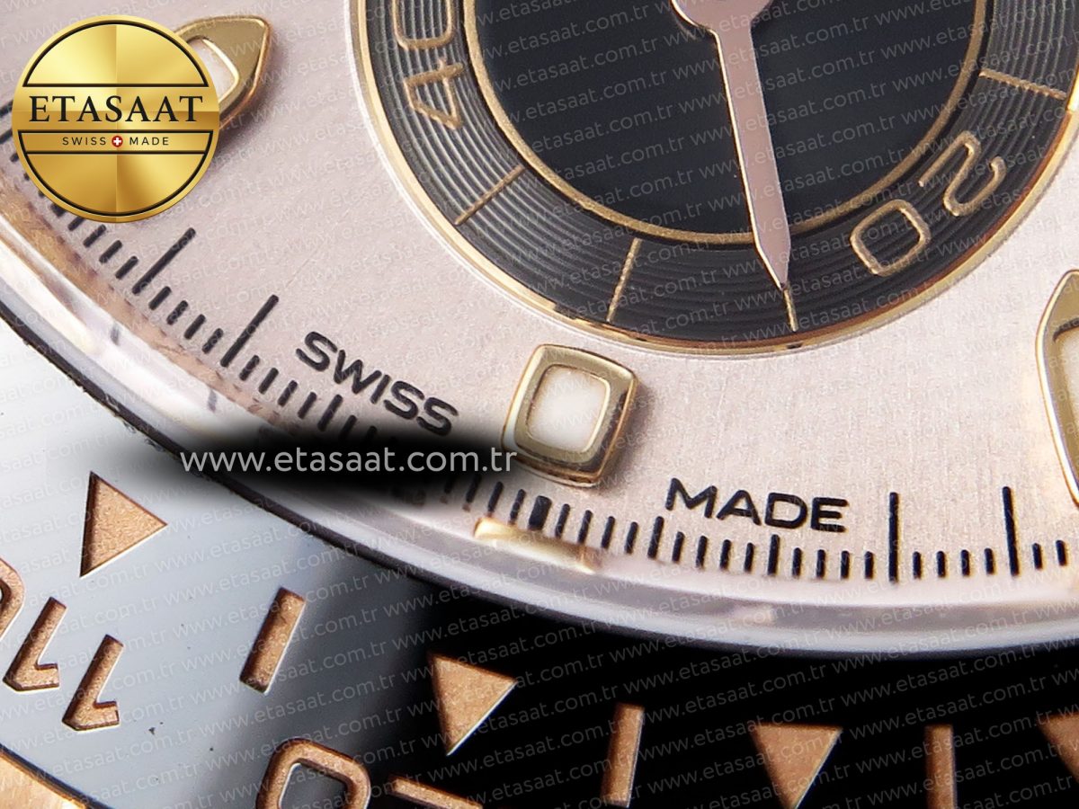 Rolex Daytona 116515 SILVER DIAL RG MARKERS ON OYSTERFLEX SA4130 - Görsel 34