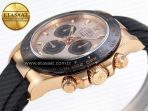 Rolex Daytona 116515 SILVER DIAL RG MARKERS ON OYSTERFLEX SA4130 - Görsel 7