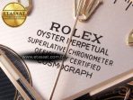 Rolex Daytona 116515 SILVER DIAL RG MARKERS ON OYSTERFLEX SA4130 - Görsel 8