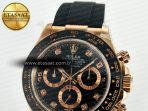 Daytona 116515 QF 1:1 Best Edition Black/RG Dial on Oysterflex Strap SH4130 V11（Gain Weight） - Görsel 10