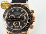 Daytona 116515 QF 1:1 Best Edition Black/RG Dial on Oysterflex Strap SH4130 V11（Gain Weight） - Görsel 11