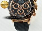 Daytona 116515 QF 1:1 Best Edition Black/RG Dial on Oysterflex Strap SH4130 V11（Gain Weight） - Görsel 14