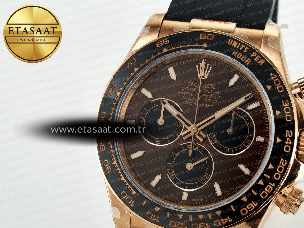 Daytona 116515 QF 1:1 Best Edition Brown/Black Dial on Oysterflex Strap SH4130 V11（Gain Weight） - Görsel 11