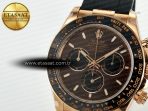 Daytona 116515 QF 1:1 Best Edition Brown/Black Dial on Oysterflex Strap SH4130 V11（Gain Weight） - Görsel 11
