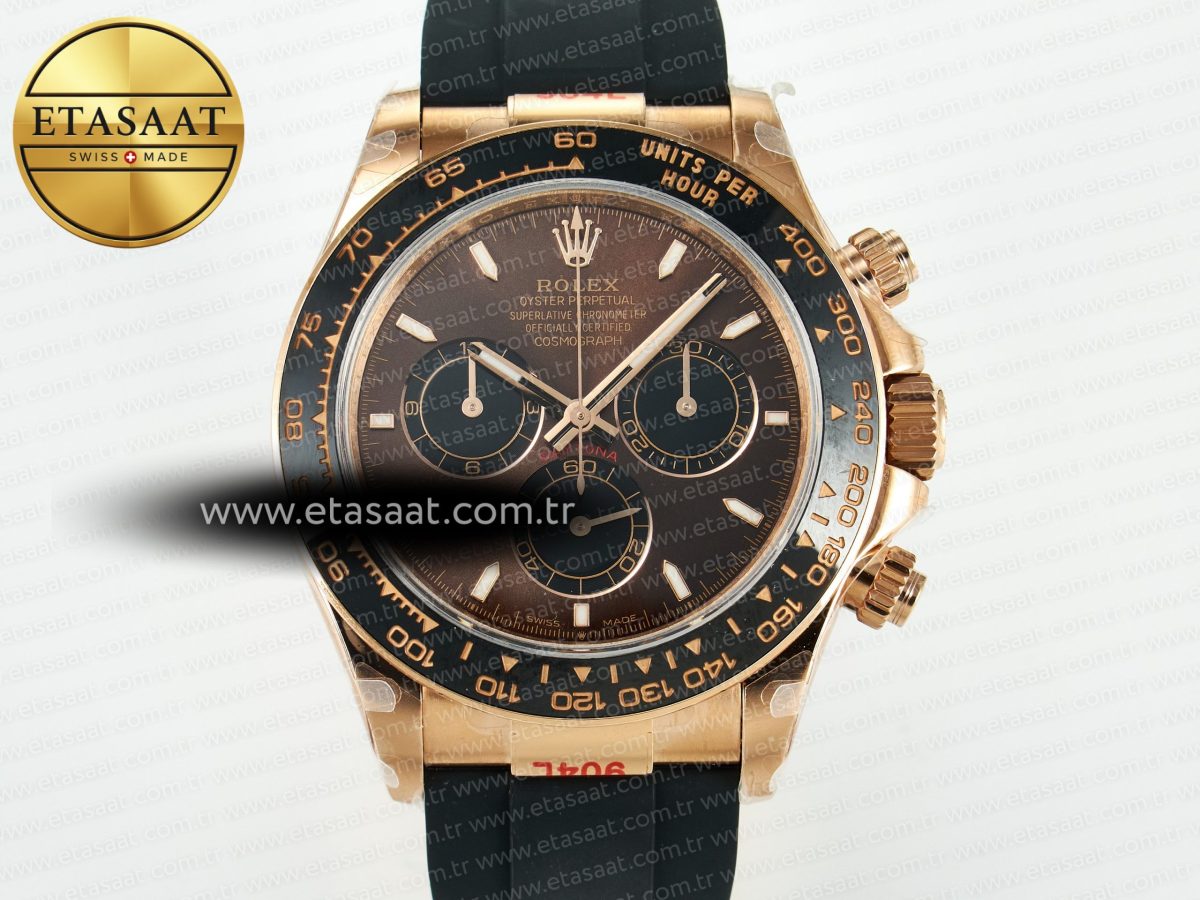 Daytona 116515 QF 1:1 Best Edition Brown/Black Dial on Oysterflex Strap SH4130 V11（Gain Weight） - Görsel 4